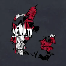 Mapy - názvy miest - Dánsko