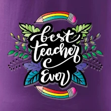 Farebné ceruzky best teacher ever