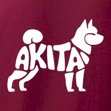 Akita Inu - Nápis v tele