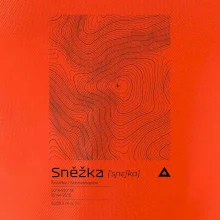 Snežka - vrstevnice v obdĺžniku