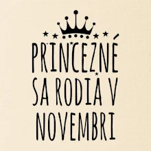 Princezné sa rodia v novembri