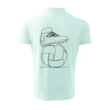 Futbalová lopta kopačka jedným ťahom