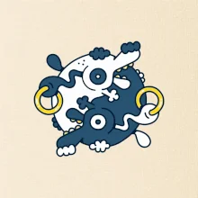 Yin & Yang abstraktné psy