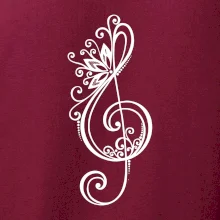 Husľový kľúč kvety Husľový kľúč kvety