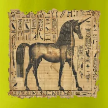 Egyptské hieroglyfy jednorožec