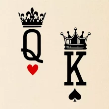 King & Queen logo na prso