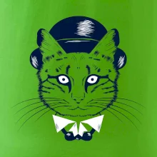 Mačka hipster s klobúkom