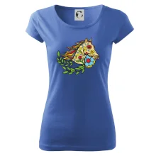 Kôň farebný s listami