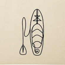 Paddleboard jedním tahem