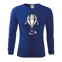 Teplovzdušný balón kreslený