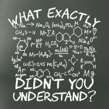 What exactly didnt you understand Chemistry What exactly didnt you understand Chemistry