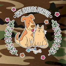 Mačka a pes best friends