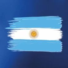 Argentína vlajka kreslená štetkou