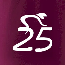Cyklista oslavuje dvadsaťpäťku (25)