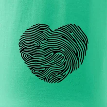 Odtlačok prsta srdce