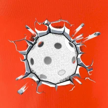 Florbal lopta v triku