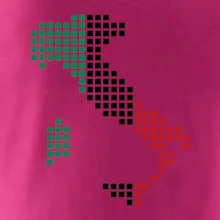 Taliansko obrys vlajka