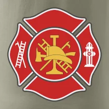 Fire department logo červené
