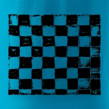 Šachovnica čierna kreslená