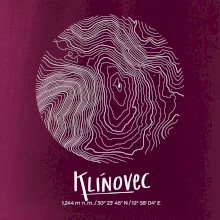 Klínovec - vrstevnice v kruhu