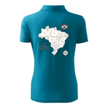 Brazília mapa s názvami regiónov