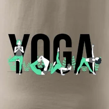 Yoga nápis farebný