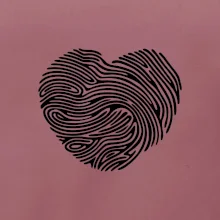 Odtlačok prsta srdce Odtlačok prsta srdce