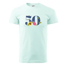 Kvetinové číslo kreslené - 50