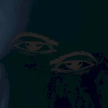 Párový motív - oko prižmúrené