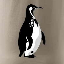 Tučniak čiernobiely z boku