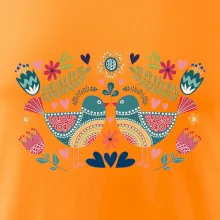 Folklór - dva farebné vtáčiky