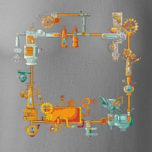 Steampunk farebná zostava