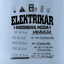 Hodinová mzda elektrikár