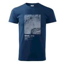 Smrk - vrstevnice v obdĺžniku