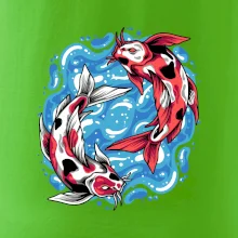 Yin & Yang Koi kapor - červený