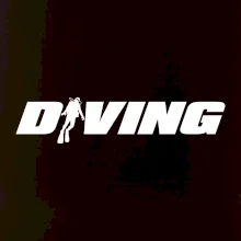 Diving nápis potápač