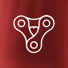 Cyklo srdce reťaz trojuholník