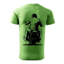 Motorkář na zádech - chopper