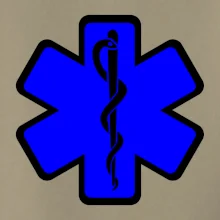 Rescue - Hviezda na prsníku + nápis na chrbte