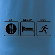 Eat sleep run štvorce Eat sleep run štvorce