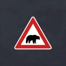Dopravná značka - Pozor ľadový medveď