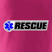Záchranár rescue kríž modrý
