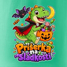 Príšerka na sladkosti - dinosaurus s tekvicou