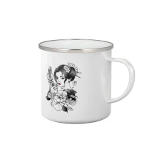 Japonsko - žena s červenými ústami