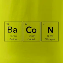 Bacon - periodická tabuľka Bacon - periodická tabuľka