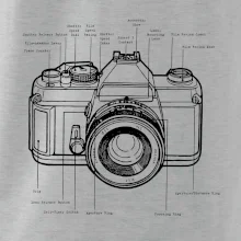 Nákres starý fotoaparát