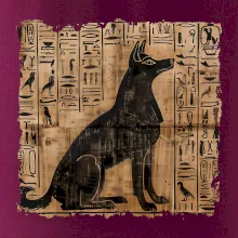 Egyptské hieroglyfy pes