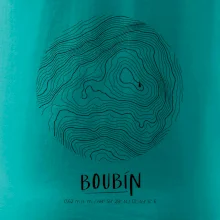 Boubín - vrstevnice v kruhu