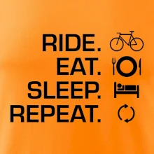Ride Eat Sleep Repeat bicykel