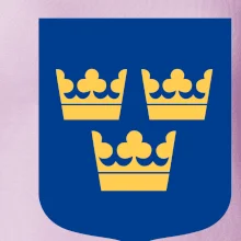 Švédsky znak tri korunky na prsník